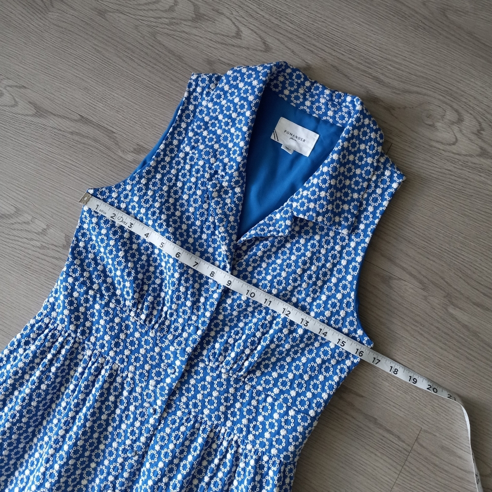 Tuckernuck Pomander Place Blue Eyelet Sleeveless Noelle Maxi Dress S - Picture 11 of 16